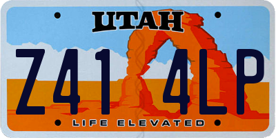UT license plate Z414LP