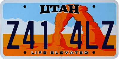 UT license plate Z414LZ