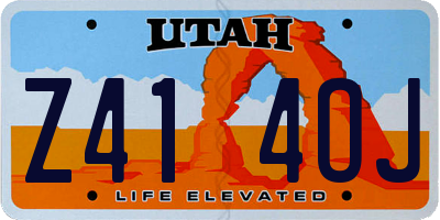 UT license plate Z414OJ