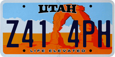 UT license plate Z414PH