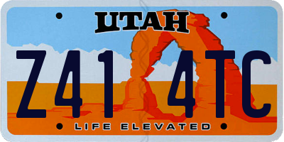 UT license plate Z414TC
