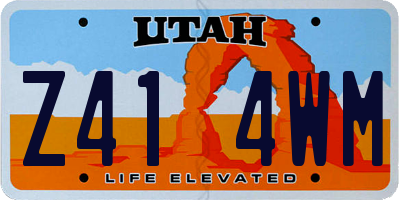 UT license plate Z414WM