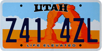 UT license plate Z414ZL
