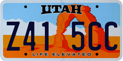 UT license plate Z415CC