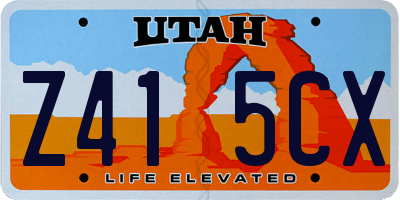 UT license plate Z415CX