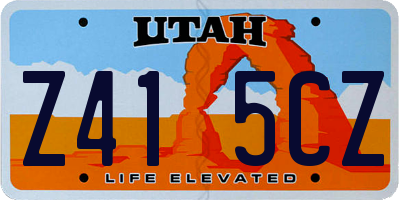 UT license plate Z415CZ
