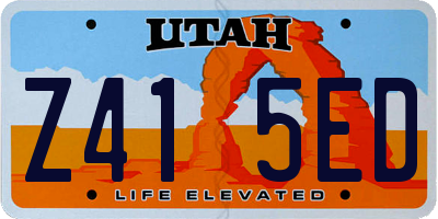 UT license plate Z415ED
