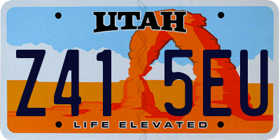 UT license plate Z415EU