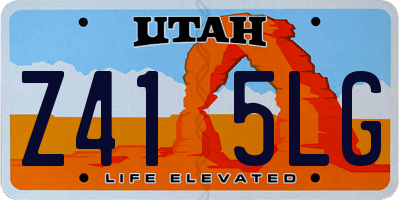 UT license plate Z415LG