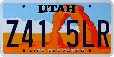 UT license plate Z415LR