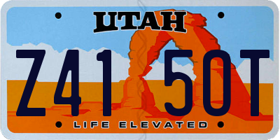 UT license plate Z415OT