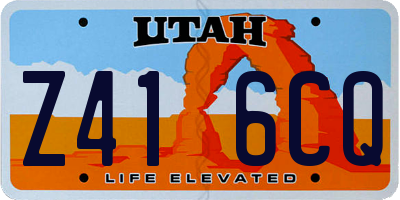 UT license plate Z416CQ