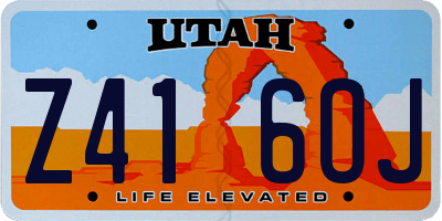UT license plate Z416OJ