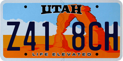 UT license plate Z418CH
