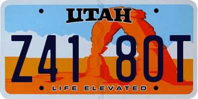 UT license plate Z418OT