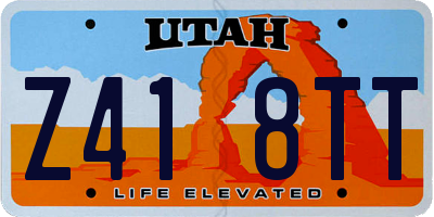UT license plate Z418TT