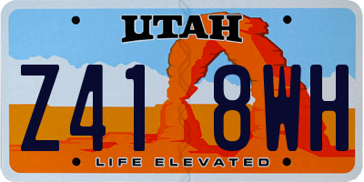 UT license plate Z418WH