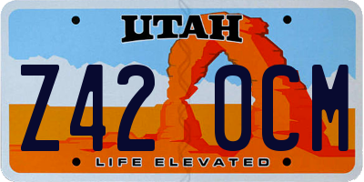 UT license plate Z420CM