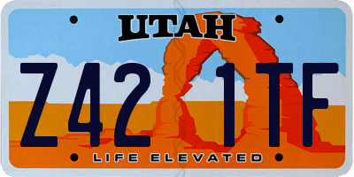 UT license plate Z421TF