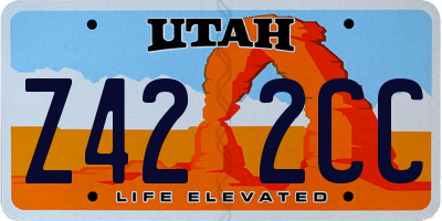 UT license plate Z422CC