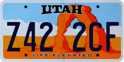 UT license plate Z422CF