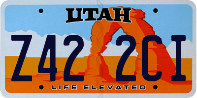 UT license plate Z422CI