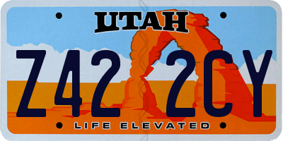 UT license plate Z422CY
