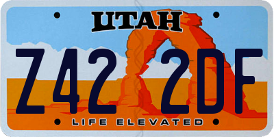 UT license plate Z422DF