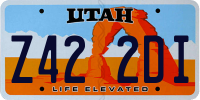 UT license plate Z422DI