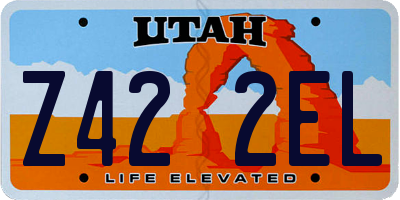 UT license plate Z422EL