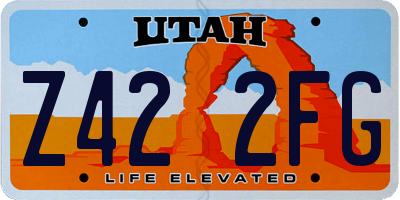 UT license plate Z422FG