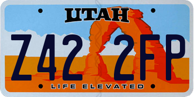 UT license plate Z422FP