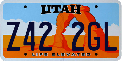 UT license plate Z422GL
