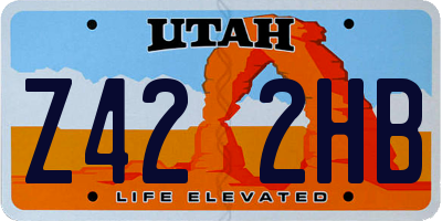 UT license plate Z422HB