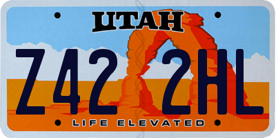 UT license plate Z422HL