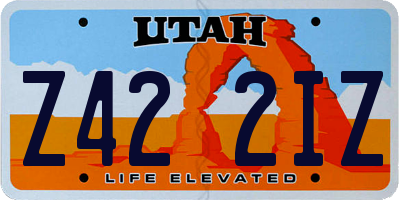 UT license plate Z422IZ