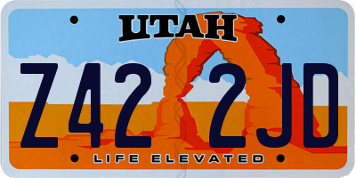 UT license plate Z422JD