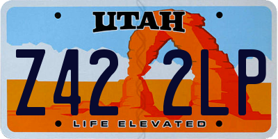 UT license plate Z422LP