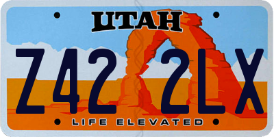 UT license plate Z422LX