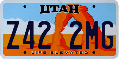 UT license plate Z422MG
