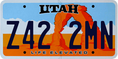 UT license plate Z422MN