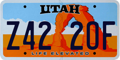 UT license plate Z422OF