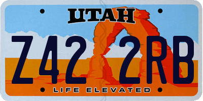 UT license plate Z422RB