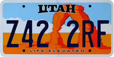 UT license plate Z422RF