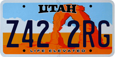 UT license plate Z422RG