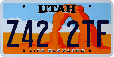 UT license plate Z422TF