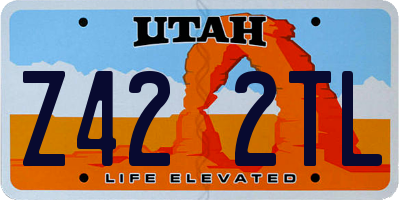 UT license plate Z422TL