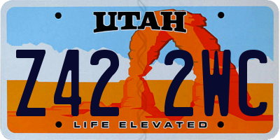 UT license plate Z422WC