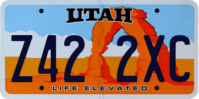 UT license plate Z422XC