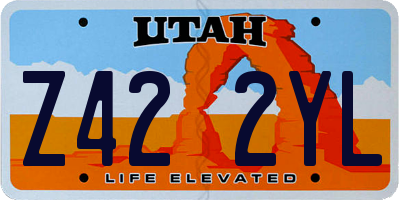 UT license plate Z422YL